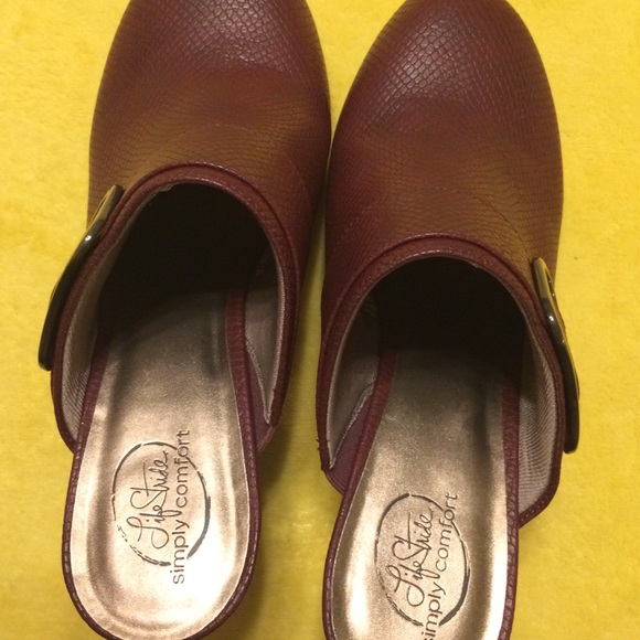 NWO Box - Lifestride Burgundy/Maroon Mule Size 8.5 - Picture 3 of 7